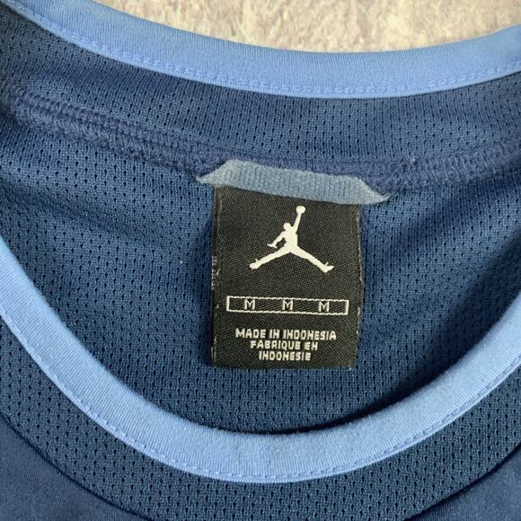 Nike Air Jordan North Carolina Tar Heels Shirt Mens Medium Blue Basketball - Picture 4 of 8